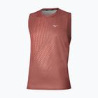 Men's running top Mizuno Core Graphic Sleeveless copper brown
