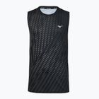 Men's running top Mizuno Core Graphic Sleeveless black/gray