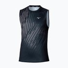 Men's running top Mizuno Core Graphic Sleeveless black/gray