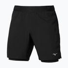 Men's running shorts Mizuno Core 7.5 Inches 2in1 black