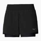 Women's running shorts Mizuno Active 2in1 4.5 black