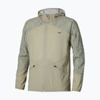 Men's running jacket Mizuno Active Alpha Hooded elm