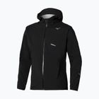 Men's running jacket Mizuno Trail Waterproof 20K Hooded black