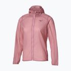 Women's running jacket Mizuno Tech Light Hooded Jacket rose elegance