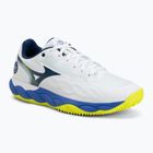 Men's tennis shoes Mizuno Wave Enforce Court CC white/dazzling blue/ lightning