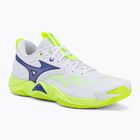 Volleyball shoes Mizuno Wave Momentum Elite white/lightning yellow/dazzling blue
