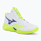Volleyball shoes Mizuno Wave Momentum Pro Mid white/lightning yellow/dazzling blue