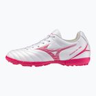 Children's football boots Mizuno Monarcida Neo III Select Jr AS white/fuchsia purple