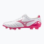 Football boots Mizuno Morelia Neo IV Pro FG white/fuchsia purple/fuchsia purple