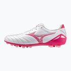 Football boots Mizuno Morelia Neo IV Pro AG white/fuchsia purple/fuchsia purple