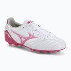 Football boots Mizuno Morelia Neo IV Pro AG white/fuchsia purple/fuchsia purple