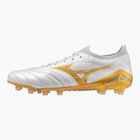 Football boots Mizuno Morelia Neo IV Beta Japan FG white/mp gold/cool gray 3c