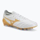 Football boots Mizuno Morelia Neo IV Beta Japan AG white/mp gold/cool gray 3c