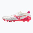 Football boots Mizuno Morelia Neo IV Beta Elite FG white/pink tetra/fuchsia purple