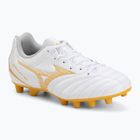 Children's football boots Mizuno Monarcida Neo III Select FG white/mp gold