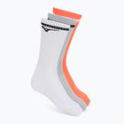 Socks Mizuno Training With Line white/cloudspace/lava orange