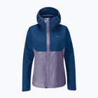 Rab Downpour Eco women's rain jacket patriot blue/purple sage