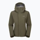 Women's rain jacket Rab Downpour army