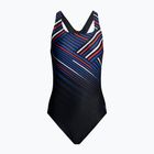 Speedo Digital Placement Medalist women's one-piece swimsuit black/red 8-00305514839