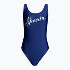 Speedo Logo Deep U-Back one-piece swimsuit navy blue 8-00307614518