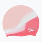 Speedo Multi Colour Silicone Junior children's swimming cap pink 8-00236714575