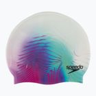Speedo Digital Printed white and purple swimming cap 8-1352414649