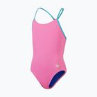 Speedo children's swimsuit Solid Lane Line Back pink/blue
