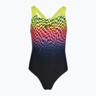 Children's one-piece swimsuit Speedo Digital Placement Powerback black/pink