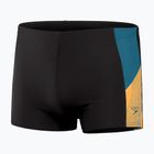 Men's Speedo Dive black/dark teal/mandarin Peel swim boxers