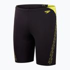 Speedo Hyper Boom Splice men's swim trunks black/lemon drizzle