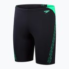 Men's Speedo Hyper Boom Splice swim trunks true navy/herlequin green