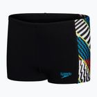 Speedo Digital Panel children's swim trunks black/white/watermelon
