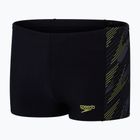 Speedo Hyperboom children's swim trunks black/lemon drizzle/usa charcoal