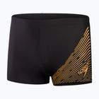 Men's Speedo Medley Logo black/mandarin peel swim boxers