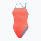 Speedo Solid Vback disco peach/curious blue women's one-piece swimsuit