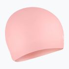 Speedo Plain Moulded Silicone swimming cap coral