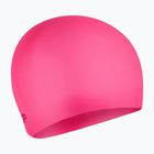 Speedo Plain Moulded Silicone Junior flare pink/wineberry swimming cap