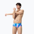 Speedo men's 13.5cm Allover Training Club Brief swimming boxers punch blue/kiki pink