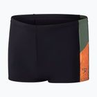 Speedo Dive Aquashort children's swimming boxers black/country green/nectarine