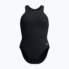 Women's one-piece swimsuit Speedo Racer Zip with Built in Swim Bra anthracite anthracite
