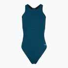 Ladies' one-piece swimsuit Speedo Racer Zip with Built in Swim Bra dark teal