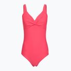 Ladies' one-piece swimsuit Speedo Shaping Cross Knot raspberry fill/vermilion/punch