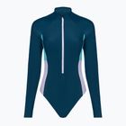 Speedo women's one-piece swimsuit Zip Colorblock dark teal