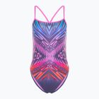 Women's one-piece swimsuit Speedo Placement Digital Vback balance blend/hapuna blue