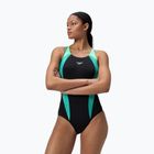 Ladies' one-piece swimsuit Speedo Placement Laneback turquoise gem