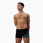 Men's swim boxers Speedo Medley Logo Aquashort black/alfalfa green