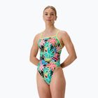 Women's one-piece swimsuit Speedo FL Printed V-Back tropicana/black