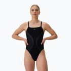 Women's one-piece swimsuit Speedo Printed Active Back black