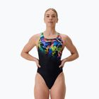 One-piece swimsuit Speedo Placement Printed Powerback static volta/anthracite