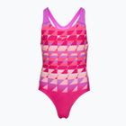 Children's one-piece swimsuit Speedo Digital Placement Splashback pink/glassy pink